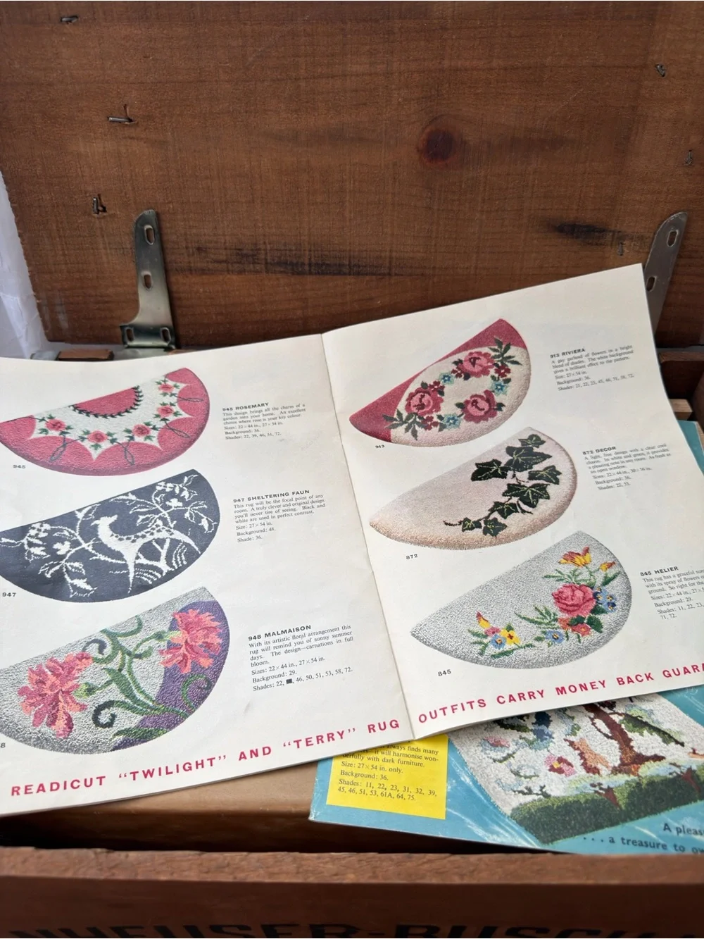 Vintage Shillcraft Readicut Rugs catalogues volumes 26 & 27